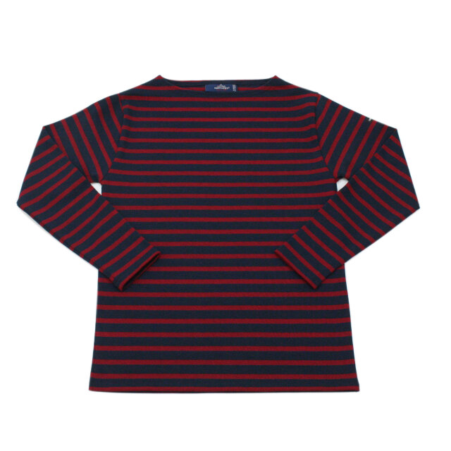 セントジェームス　ウェッソン　BORDER　MARINE/CHERRY T6 ウェッソン “ボーダー”［マリン/チェリーレッド]：セントジェームス