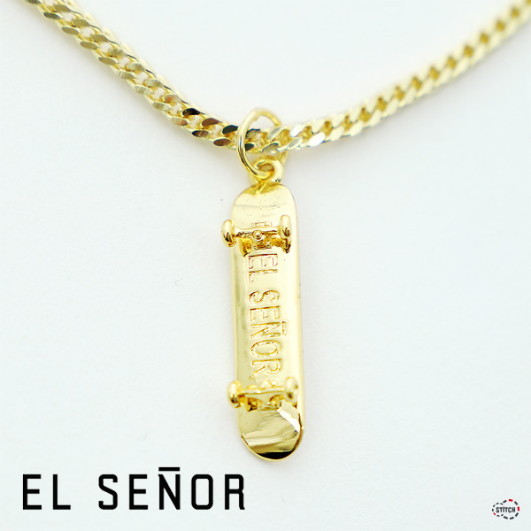 EL SENOR ルセニョール SKATEBOARD GOLD 24in 1003711 ネックレス 国内