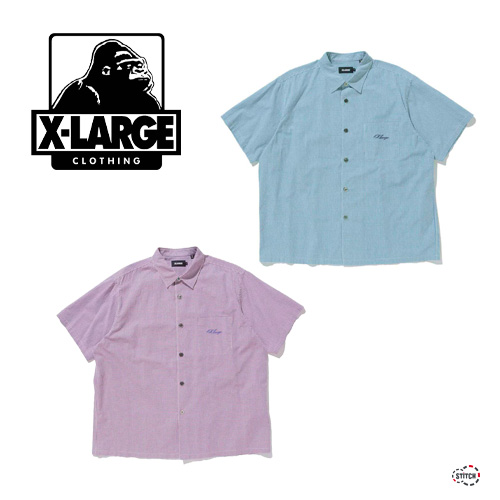 XLARGE エクストララージ GINGHAM CHECK S/S SHIRT 101222014008