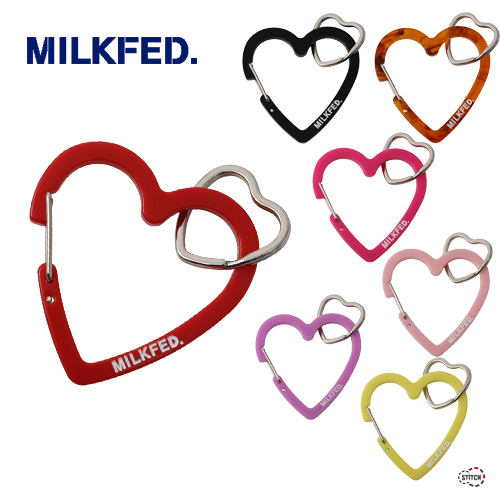 Milkfed ミルクフェド Neo Heart Carabiner ネオ ハート カラビナ レディース ユニセックス 正規販売店