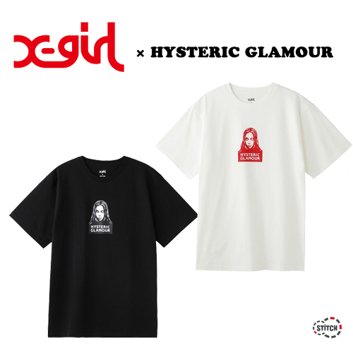 X Girl Hysteric Glamour エックスガール ヒステリックグラマー Face S S Tee Tシャツ フェイス 半袖 コラボ レディース Xgirl 正規販売店