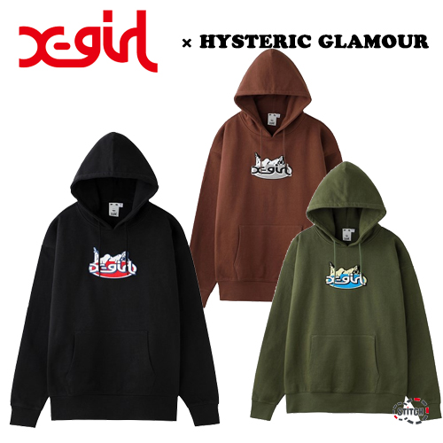 X Girl Hysteric Glamour エックスガール ヒステリックグラマー Patch Hoodie パッチフーディー パーカー Xgirl 正規販売店