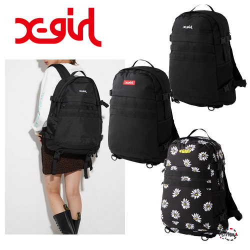 X Girl エックスガール Mills Logo Adventure Backpack ミルズロゴアドヴェンチャーバックパック リュック Xgirl