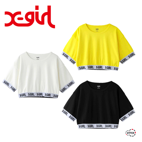 X Girl エックスガール Logo Cropped Top ロゴ クロップド トップ Xgirl正規取扱店
