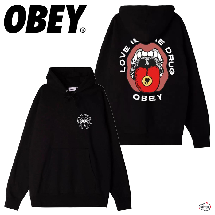 Obey オベイ Love Is The Drug Hood ラブ イズ ザ ドラッグ フード メンズ 正規取扱店