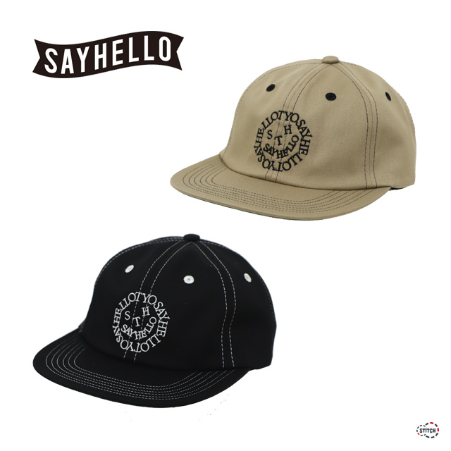 SAYHELLO Team face-logo cap 2301-A02 ユニセックス 6パネル