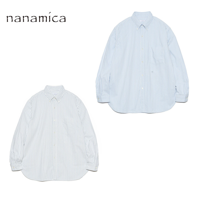 nanamica ナナミカ Button Down Stripe Wind Shirt S25SG090 ボタン  