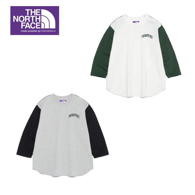 【SALE】 THE NORTH FACE PURPLE LABEL ザ ノースフェイスパープルレーベル 7oz Field Baseball Tee N24FH009 7オンスフィールドベーズボールティー 正規取扱店