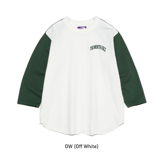 ノースフェイスパープルレーベル　7oz フィールドベースボールtee ブルーL THE NORTH FACE PURPLE LABEL ザ ノースフェイスパープルレーベル 7oz