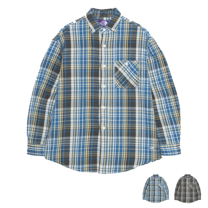 THE NORTH FACE Purple Label Flannel Plaid Field Shirt N26FG048
