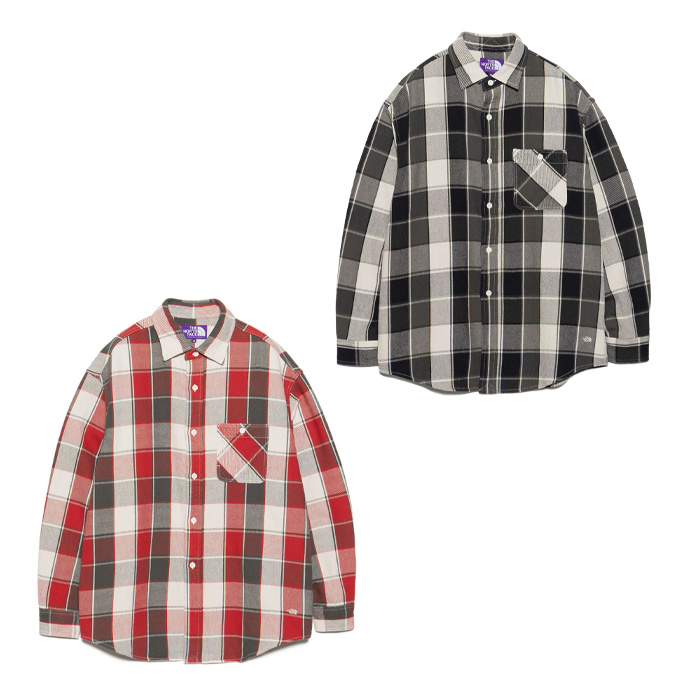 THE NORTH FACE PURPLE LABEL ザ・ノース・フェイス・パープル・レーベル Flannel Plaid Field Shirt N26SG011 フランネルプレイドフィールドシャツ メンズ 正規取扱店