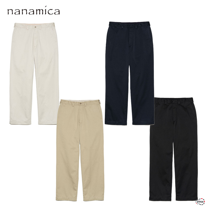 nanamica ナナミカ Wide Straight Chino Pants S25SC079 ワイドストレートチノパンツ メンズ 正規取扱店