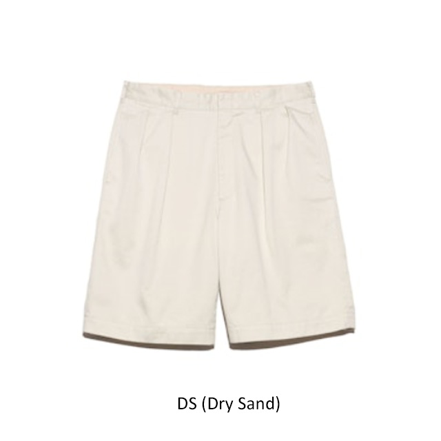【SALE】 nanamica ナナミカ Double Pleat Chino Shorts S25SD108 ダブルプレートチノショーツ メンズ 正規取扱店