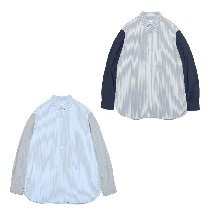 nanamica ナナミカ Button Down Stripe Storm Shirt S26SG081 ボタンダウンストライプストームシャツ メンズ 正規取扱店