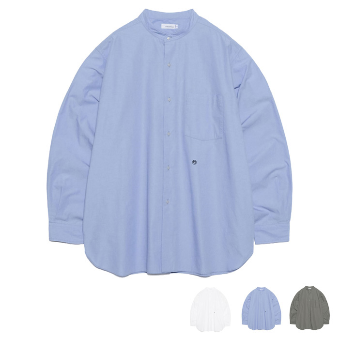 【mens/womens】 nanamica Band Collar Wind Shirt S26SG084