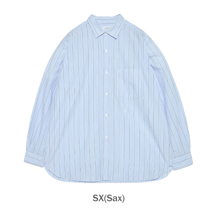 nanamica ナナミカ Regular Collar Stripe Wind Shirt S26SG086