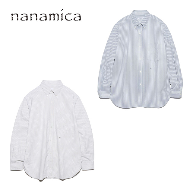 nanamica ナナミカ Button Down Stripe Wind Shirt SUGF352 ボタン  
