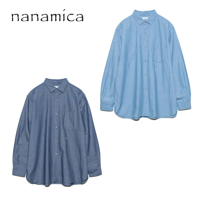 nanamica ナナミカ Regular Collar Chambray Shirt SUGF359 レギュラー  