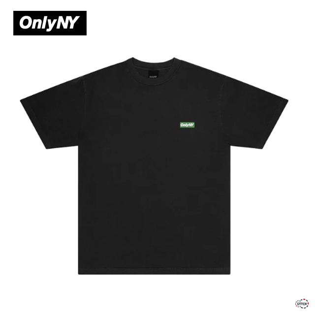 OnlyNY オンリーニューヨーク Block Logo T-Shirt Black/Green ブロックロゴTシャツ 半袖 メンズ 正規取扱店