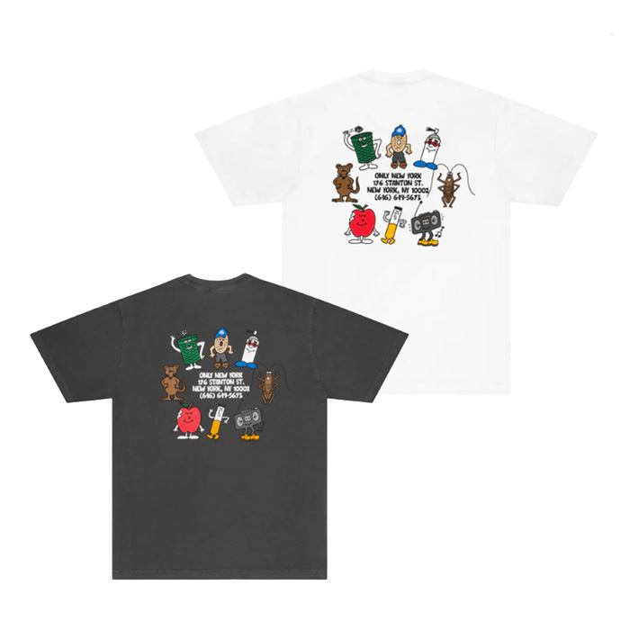 OnlyNY オンリーニューヨーク Homies of NYC T-Shirt 【White】【Vintage Black】 ホーミーズオブNYCTシャツ メンズ 正規取扱店