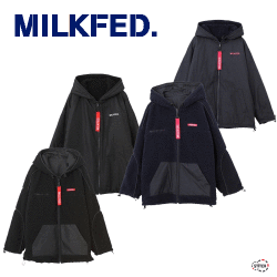セール Sale Milkfed ミルクフェド Reversible Hooded Boa Blouson