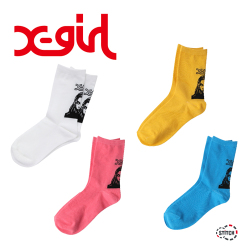 X Girl エックスガール Face Color Socks カラーソックス 靴下 レディース Xgirl正規販売店