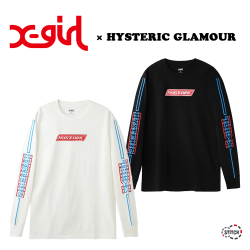 X Girl Hysteric Glamour エックスガール ヒステリックグラマー Box L S Tee ロンt ボックスロゴ 長袖 ロンティー Xgirl 正規販売店