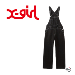 X Girl エックスガール Wide Tapered Overall ワイドテーパードオーバーオール レディース Xgirl 正規販売店