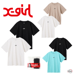 X Girl エックスガール Basic 2p S S Tee ベーシック2pショートスリーブティー 2枚セット 半袖 Tシャツ レディース Xgirl 正規販売店