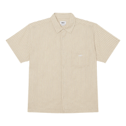 OBEY ALAN SS SHIRT - UNBLEACHED MULTI 181210453-26P メンズ ストライプ半袖シャツ｜正規取扱店