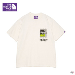 The North Face purplel ベージュ 半袖シャツ2025! THE NORTH FACE PURPLE LABEL 7oz Pocket Tee / N2