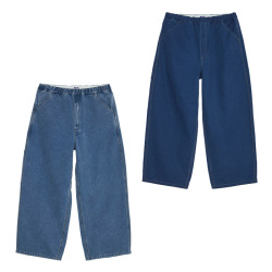 ザノースフェイス パープル 紫ロゴ アウトドア ブランド ナナミカ別注 JAPAN デニムパンツ ズボン ロング