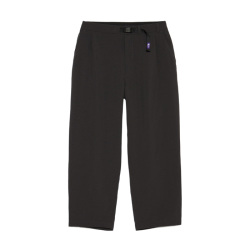 ノースフェイス パープル 紫ロゴ 春夏 長ズボン ウェービングベルト アスファルトグレー