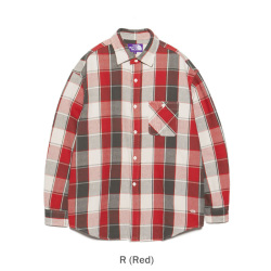 【SALE】 THE NORTH FACE PURPLE LABEL Flannel Plaid Field Shirt N26SG011 (LAST ONE/S)