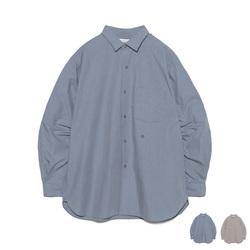 【mens/womens】nanamica Regular Collar Striped Wind Shirt S26FG062