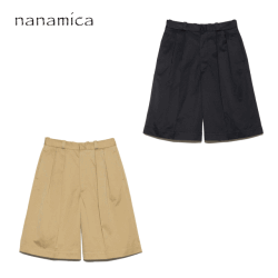nanamica ナナミカ Double Pleat Chino Shorts SUDS401 ダブルプレートチノショーツ WOMEN'S 正規取扱店