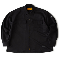 F.A.T.  WARMCROP F32521-SH21 BLACK BIGシルエット シャツ ジャージーツイル メンズ エフエイティー FAT正規取扱店