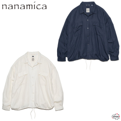 nanamica ナナミカ Open Collar Cupra Hemp Shirt SUGS415 オープン 