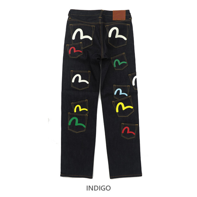 【鑑定済/希少】EVISU エヴィス デニムスカート メニーポケット ペイントM EVISU（エヴィス） HT, MULTI POCKET DENIM JEANS 2EAHTM4JE125600DN