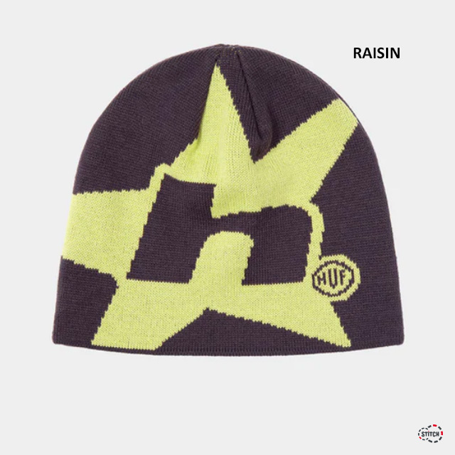 HUF ハフ H STAR SKULL BEANIE BN00165 スタースカルビーニー 帽子