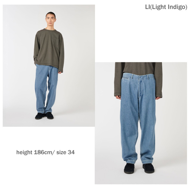 nanamica ナナミカ Wide Denim Pants S25SC086 ワイドデニムパンツ