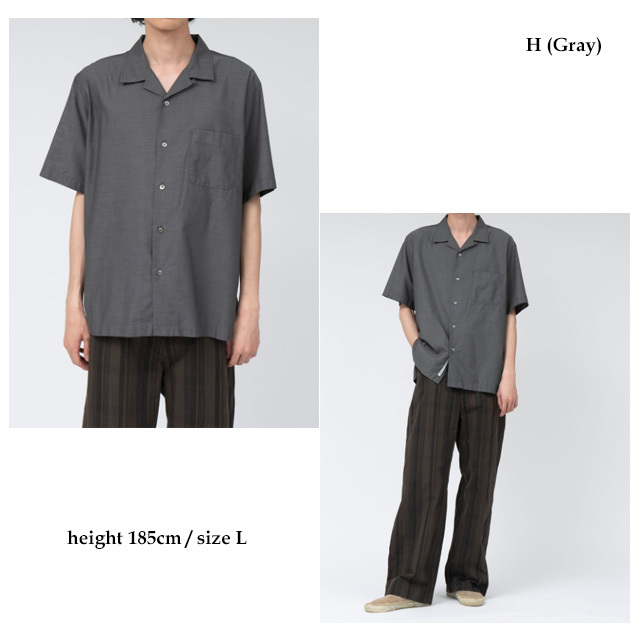 nanamica ナナミカ Open Collar Panama S/S Shirt S25SG119 オープン