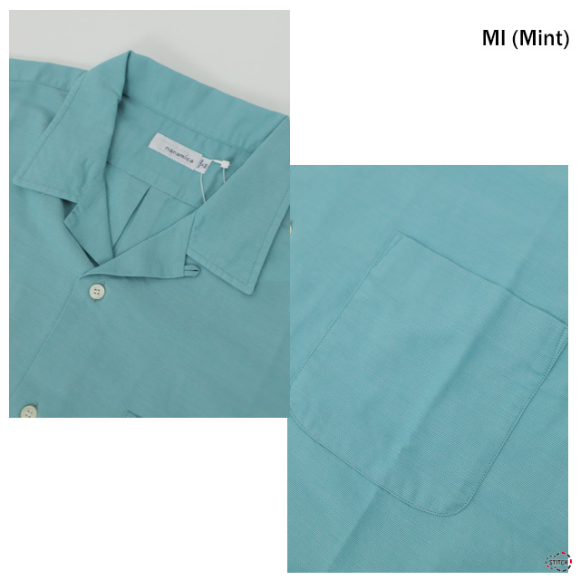 nanamica ナナミカ Open Collar Panama S/S Shirt S25SG119 オープン