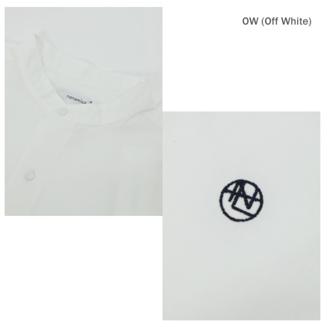 mens/womens】 nanamica ナナミカ Band Collar Wind Shirt S26SG084