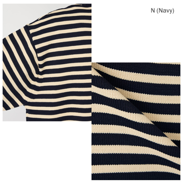 nanamica ナナミカ Mock Neck Stripe Sweater S26SJ006 モックネック