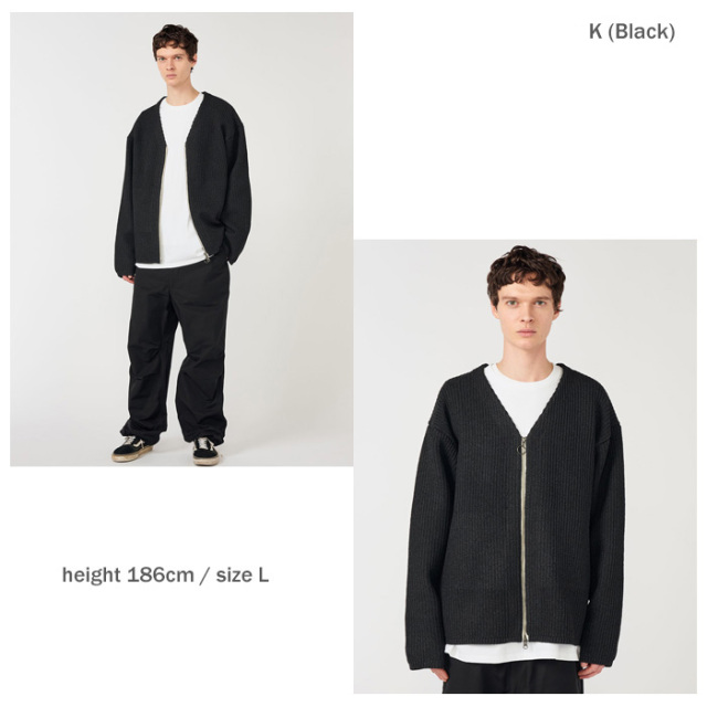 nanamica ナナミカ 5G Zip Cardigan S26SJ007 5Gジップアップ