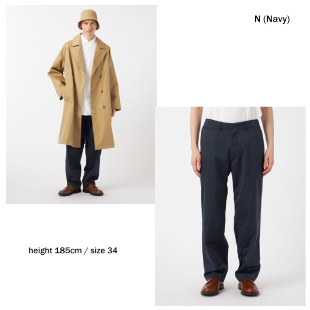 nanamica ナナミカ WWide Chino Pants SUCS401 ワイドチノパンツ 正規