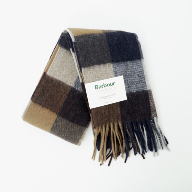 Barbour バブアー Lambswool Block Check Muffler 25USC0005