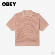 【SALE】 OBEY オベイ KODY POLO SWEATER 151000104 ポロセーター 半袖 ニット メンズ 正規取扱店