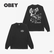 【SALE】 OBEY オベイOBEY JAZZ HEAD 167103932 オベイジャズヘッド トップス 長袖 正規取扱店